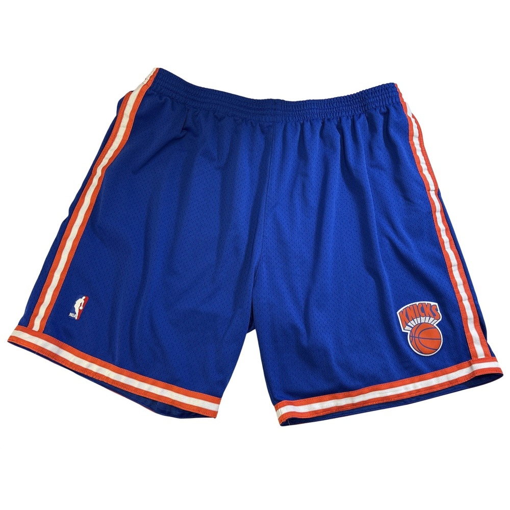Mitchell & Ness New York Knicks 1991-92 Hardwood Classics Mesh Shorts Blue 4XLB